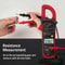 Digital Multimeter Clamp Meter AC DC Volt Ohm Amp Tester Auto Range LCD Display 4