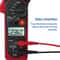 Digital Multimeter Clamp Meter AC DC Volt Ohm Amp Tester Auto Range LCD Display 8