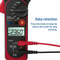 Digital Multimeter Clamp Meter AC DC Volt Ohm Amp Tester Auto Range LCD Display 8