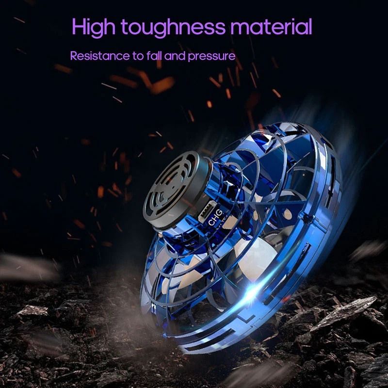 Flying LED Fidget Spinner UFO Drone Toy Stress Reliever Focus Enhancer Perfect For Kids Adults 7