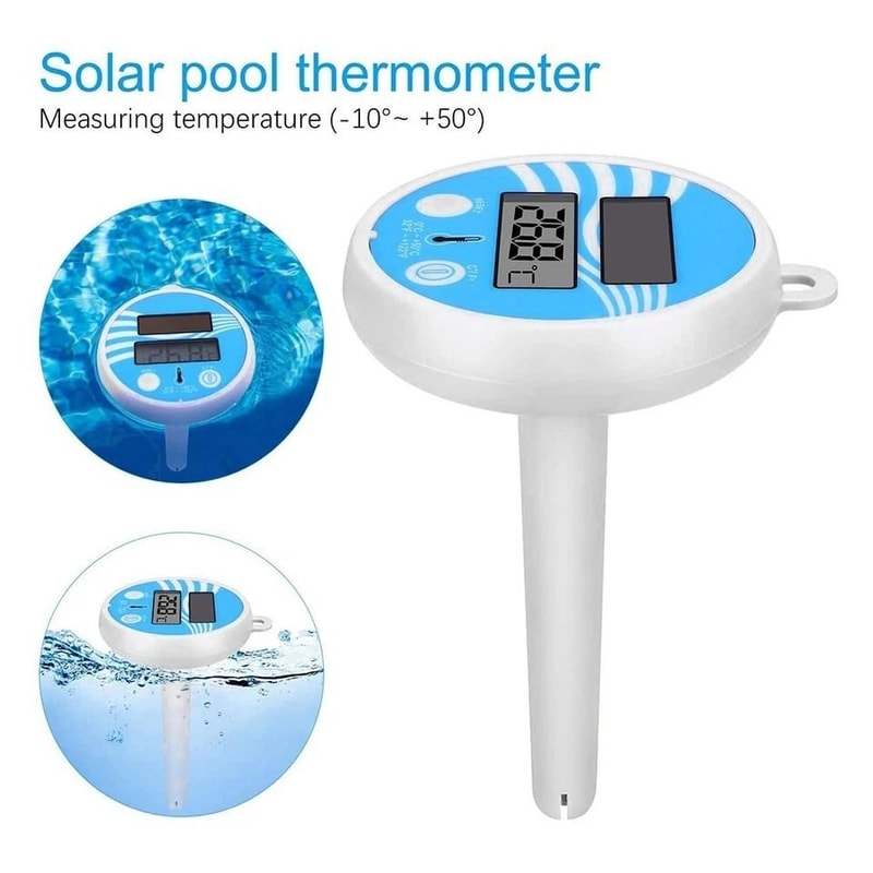 Digital Solar Powered Floating Pool Thermometer Waterproof And Rainproof For SPA Pool And Pond 7