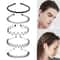 Wave Style Metal Hair Headband Comb For Sports Casual Wear 1