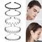 Wave Style Metal Hair Headband Comb For Sports Casual Wear 1