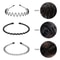Wave Style Metal Hair Headband Comb For Sports Casual Wear 3