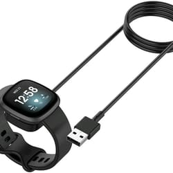wireless charger for fitbit sense and versa fast usb charging dock cable