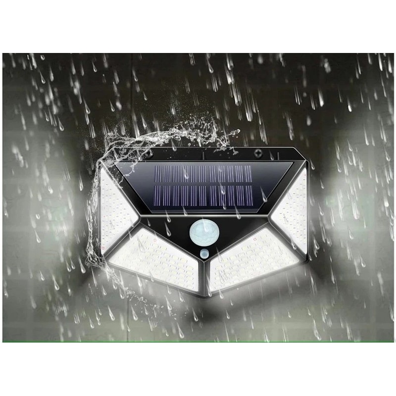 SolarPowered LED Motion Sensor Security Lamp For Outdoor Walls Gardens 0