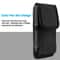 Vertical Phone Holster Wallet Case With Belt Clip For IPhone Samsung Durable Nylon Extra Storage 16