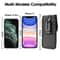 Vertical Phone Holster Wallet Case With Belt Clip For IPhone Samsung Durable Nylon Extra Storage 17