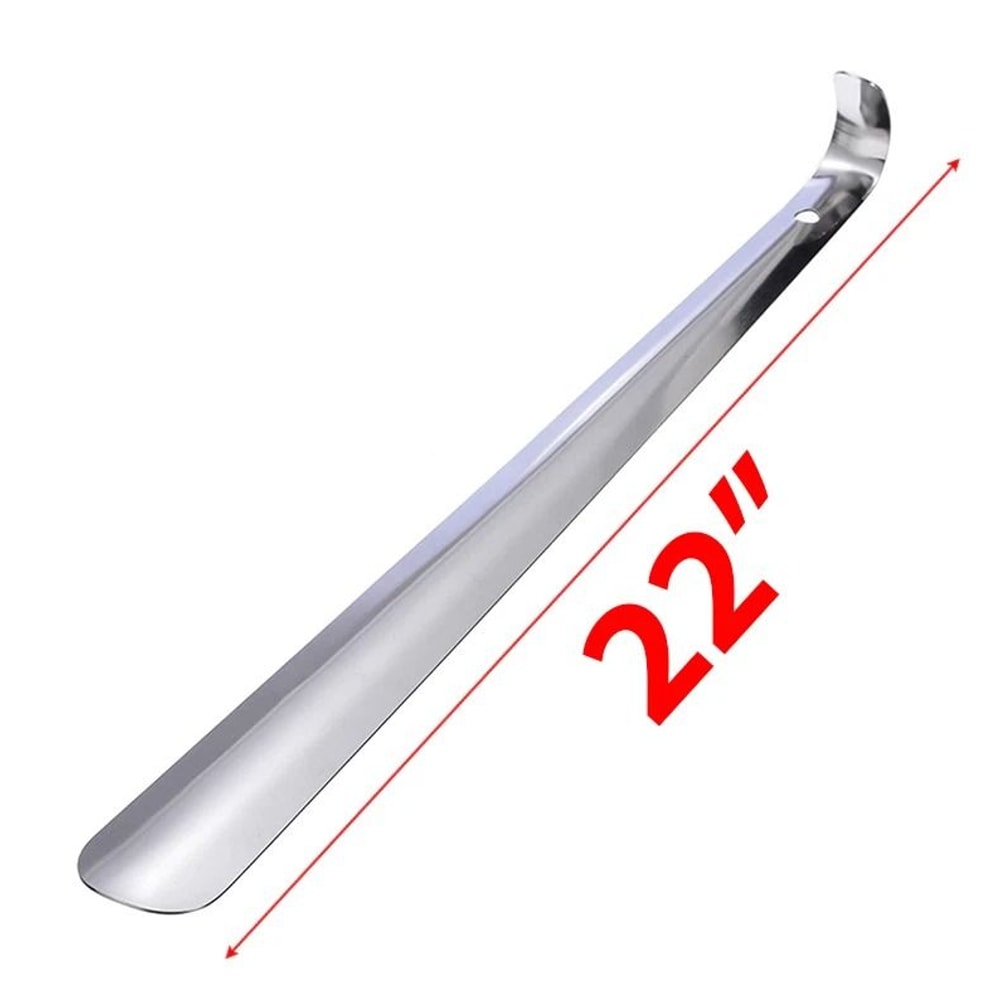 Extra Long Handle Stainless Steel Shoe Horn Metal Shoe Remover For Easy SlipOn 8