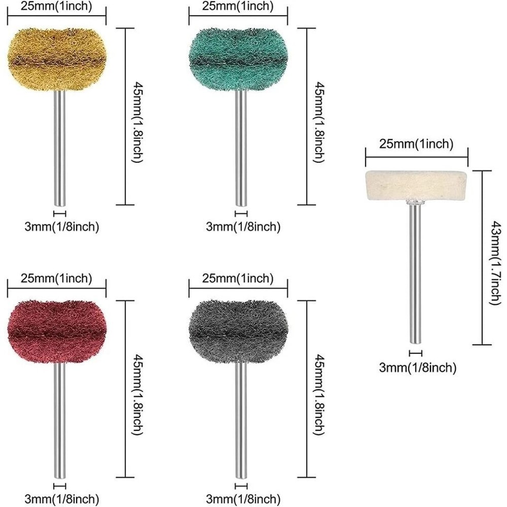 Metal Polishing Buffing Wheel Kit Ideal Rotary Tool Accessories For Dremel 2