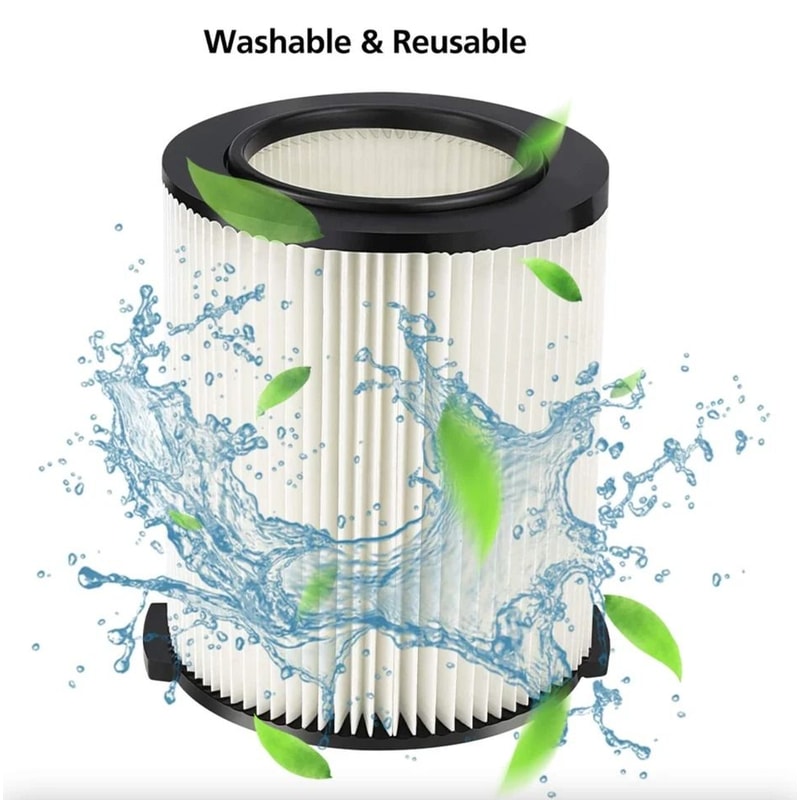 Replacement RIDGID WetDry Pleated Vacuum Filter Washable Reusable For Garage Shop Vacuums 1