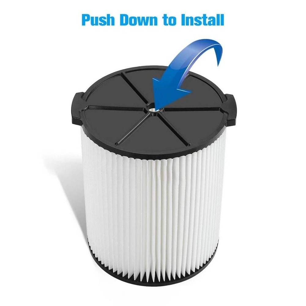 Replacement RIDGID WetDry Pleated Vacuum Filter Washable Reusable For Garage Shop Vacuums 5
