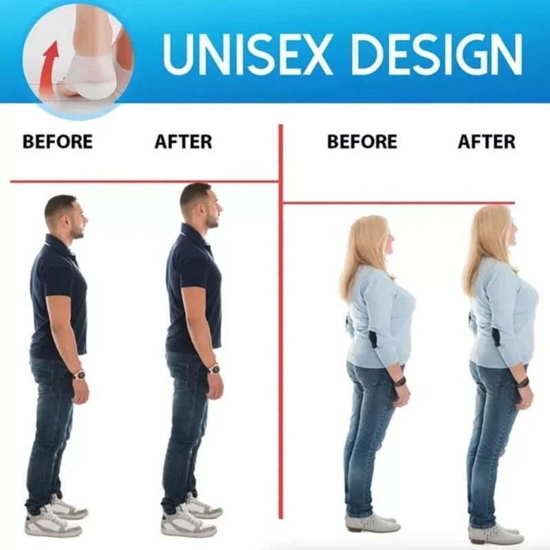 Concealed Footbed Enhancers Invisible Height Increase Silicone Insoles Pads Boost Your Confidence 1