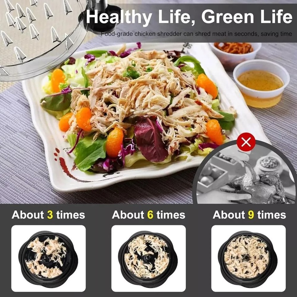 Large Chicken Shredder Tool NonSlip Handles BPAFree Meat Shredding Grinder 1