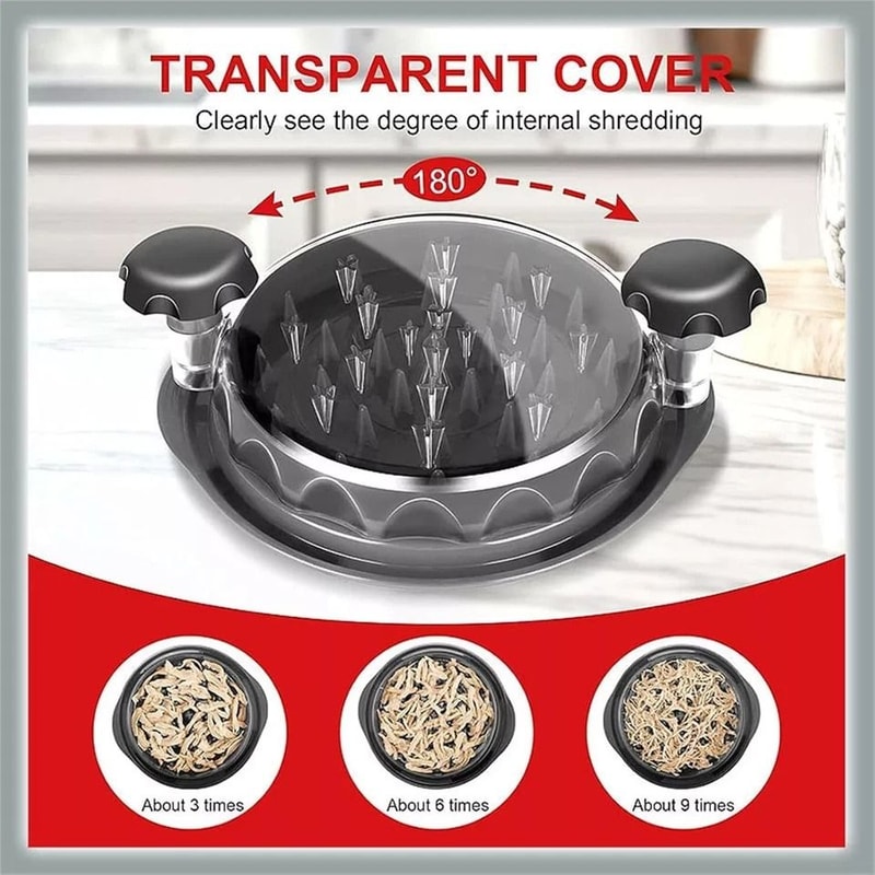 Large Chicken Shredder Tool NonSlip Handles BPAFree Meat Shredding Grinder 5
