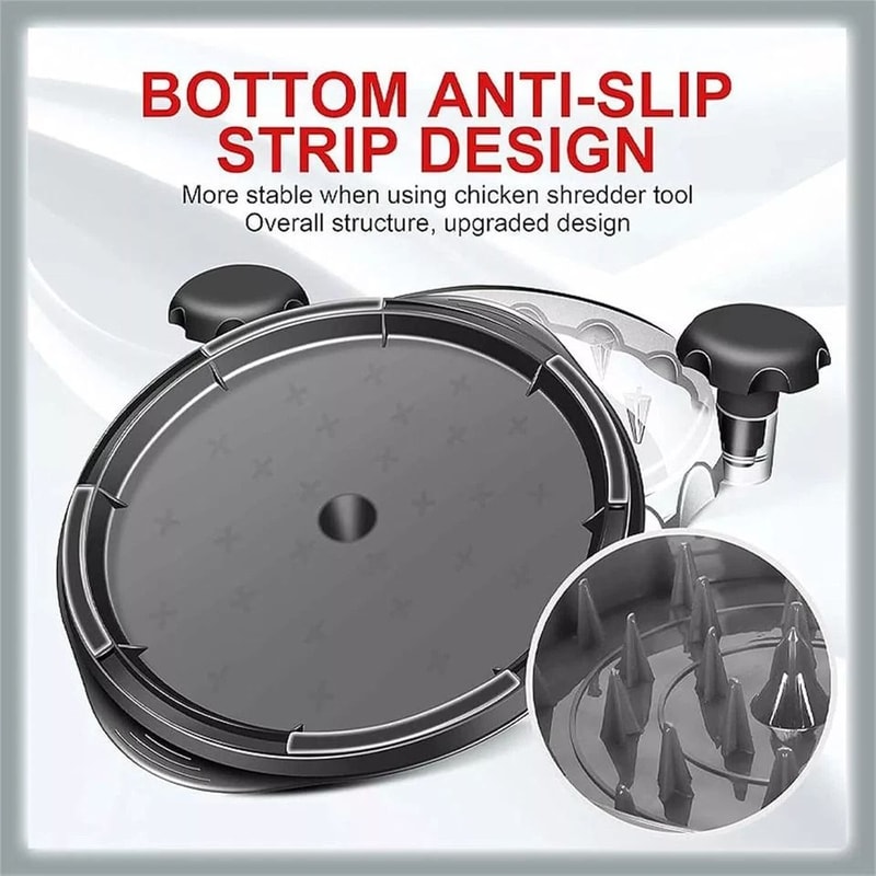 Large Chicken Shredder Tool NonSlip Handles BPAFree Meat Shredding Grinder 7