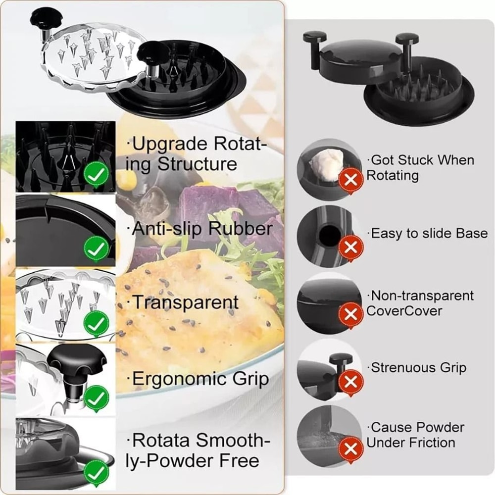 Large Chicken Shredder Tool NonSlip Handles BPAFree Meat Shredding Grinder 8