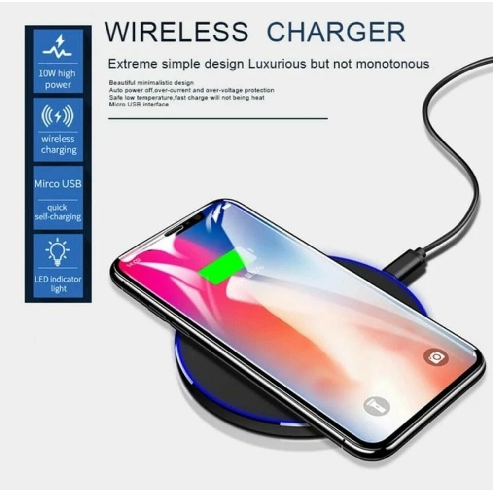Fast Wireless Charging Pad For Samsung IPhone Quick Charge Compatible With AirPods And More 1