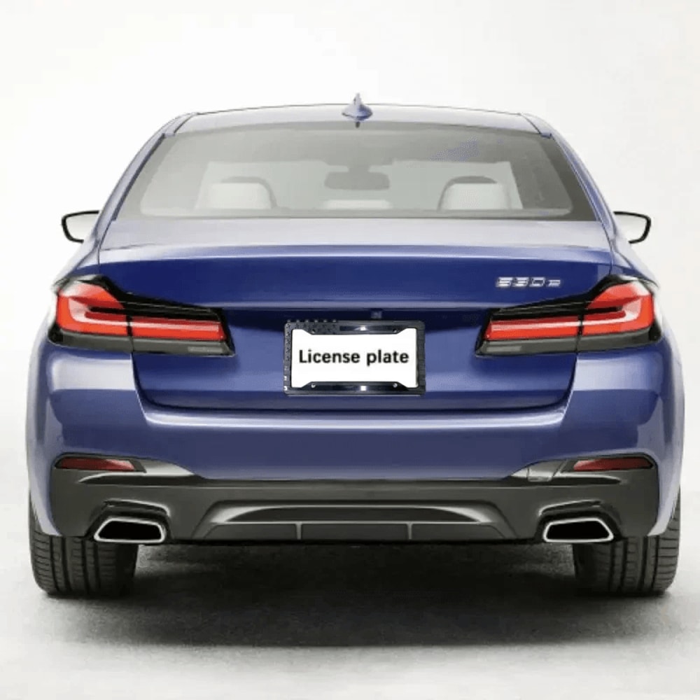 Black USA American Flag License Plate Frame Durable ABS Car Tag Decal Holder 5