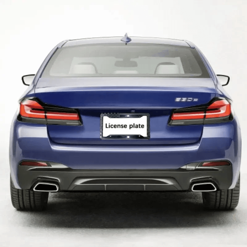 Black USA American Flag License Plate Frame Durable ABS Car Tag Decal Holder 5