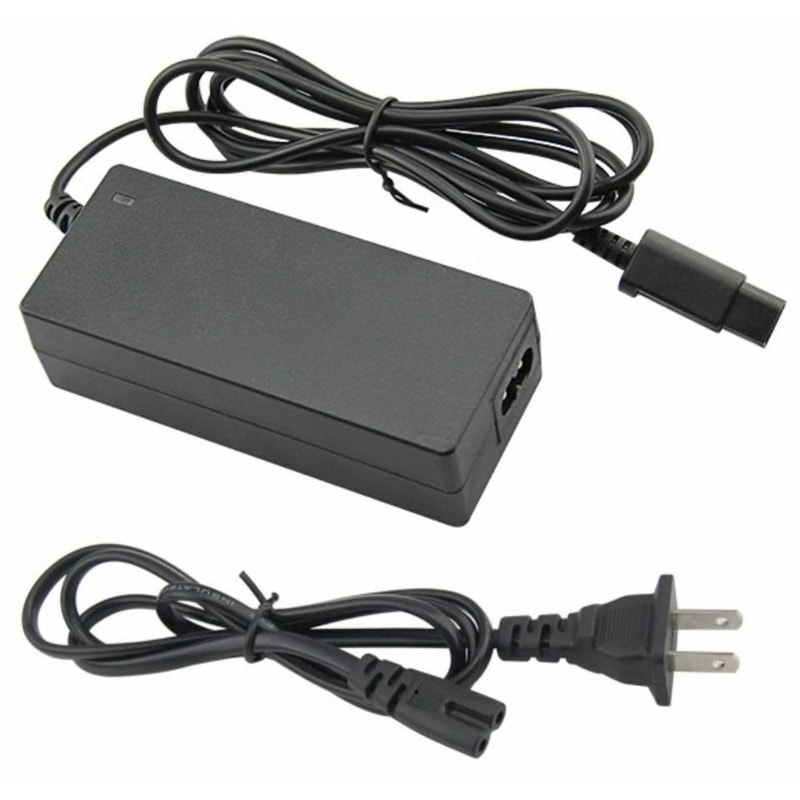 AC Adapter Power Supply AV Cable Cord For Nintendo GameCube Charger Video Connection 0
