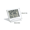 Compact Digital Travel Alarm Clock With LCD Display Temperature Foldable Portable Desk Timer 12