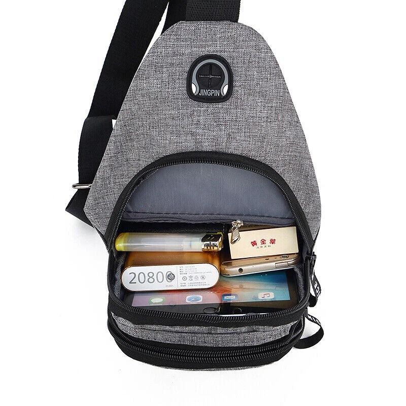 Mens Womens Sling Bag Crossbody Backpack Stylish Waterproof Shoulder Bag For Travel Hiking Sports