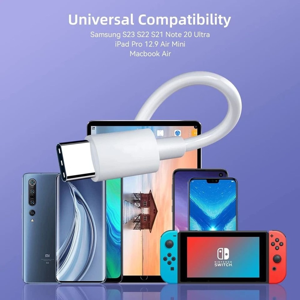 USBC To USBC Cable Fast Charging Type C Cord For Rapid Charging HighSpeed Power Transfer Durable D 12