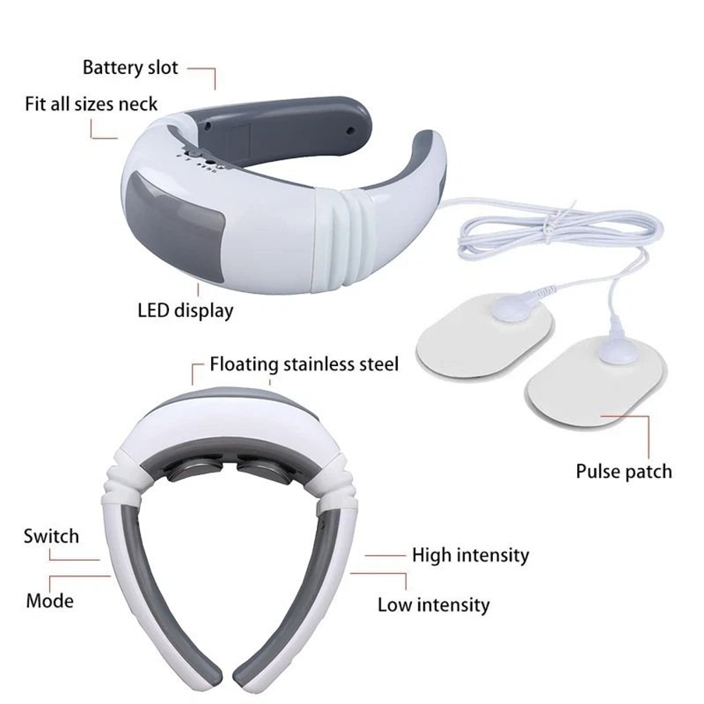 Electric Pulse Neck Massager With Magnetic Therapy Relaxation For Neck Pain Relief And Muscle Tensi 12