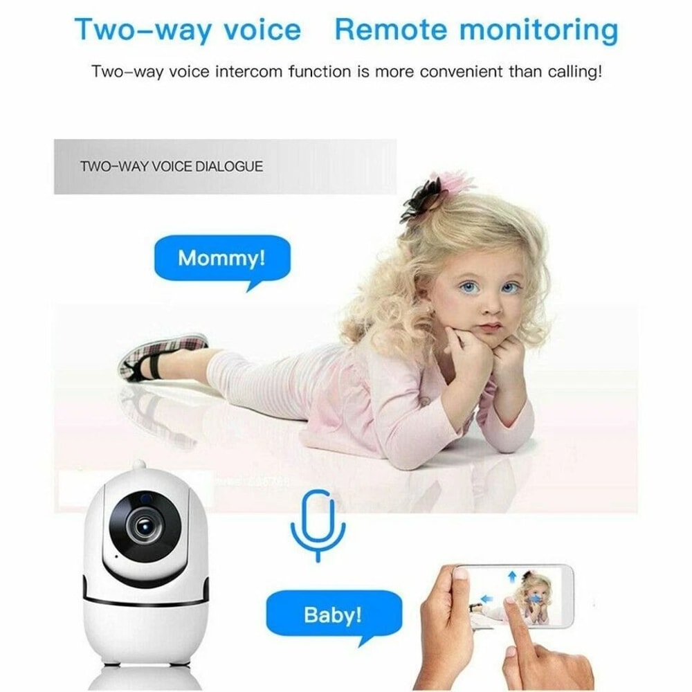 WiFi Wireless Security Camera Indoor Night Vision Monitor For Baby Pet Surveillance 3