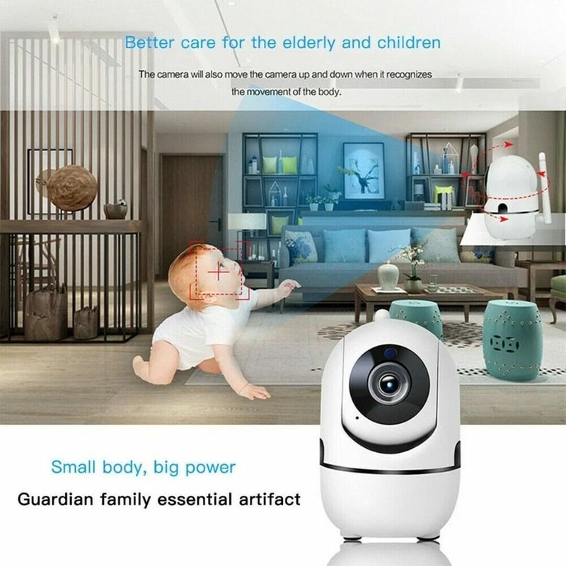 WiFi Wireless Security Camera Indoor Night Vision Monitor For Baby Pet Surveillance 6