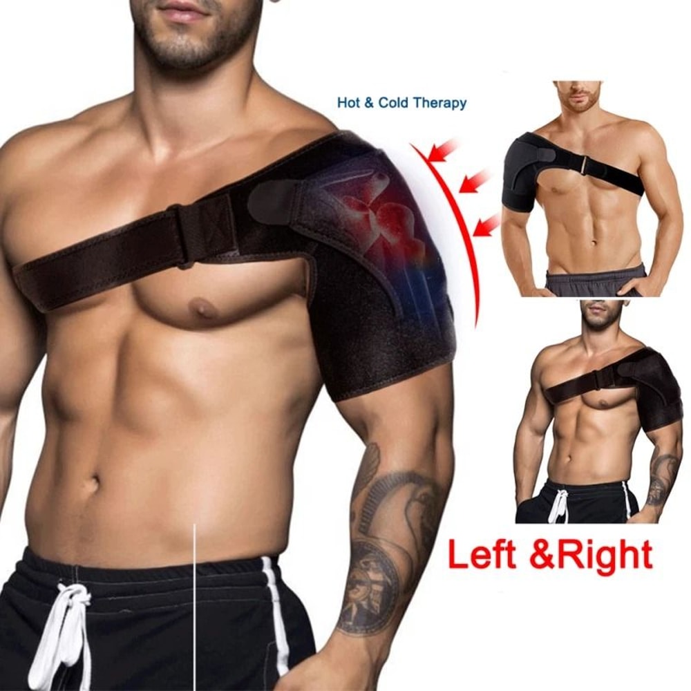 Shoulder Brace Compression Sleeve For Torn Rotator Cuff AC Joint Pain Relief Adjustable Support F 1