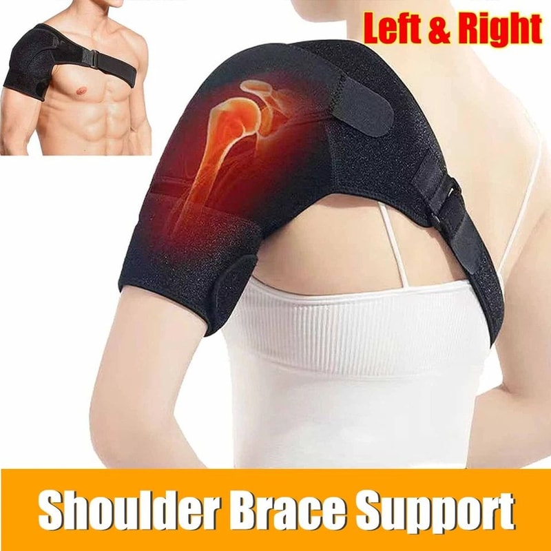 Shoulder Brace Compression Sleeve For Torn Rotator Cuff AC Joint Pain Relief Adjustable Support F 5