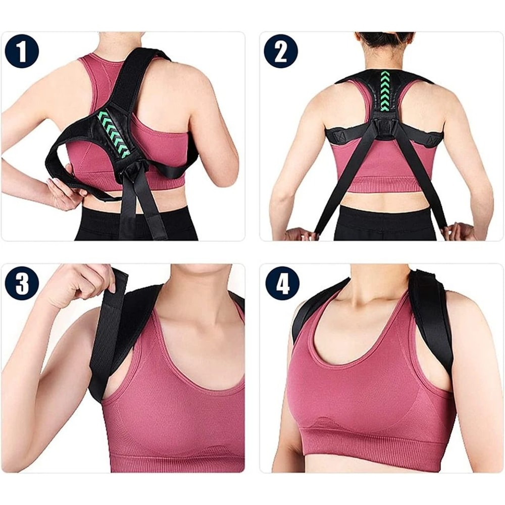 Adjustable Posture Corrector Brace For Back Shoulder Pain Relief Comfortable Spine Alignment Suppo 6