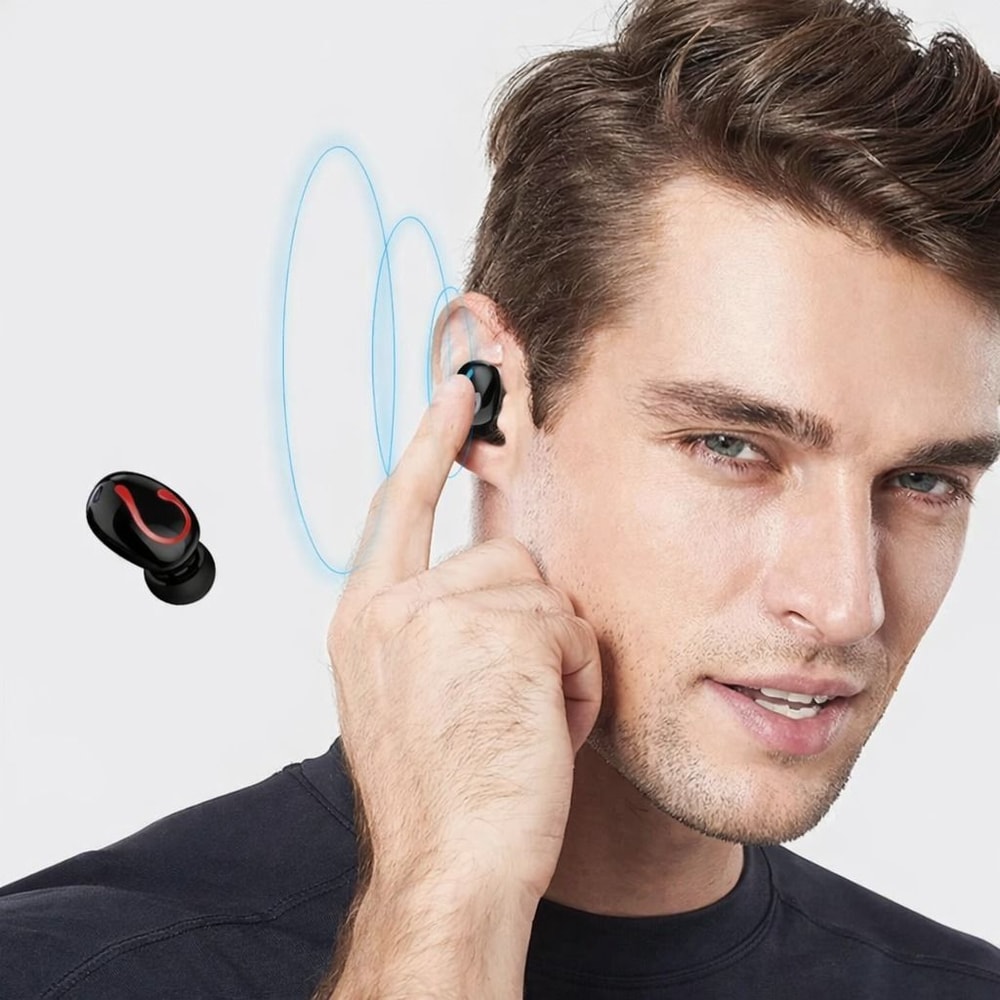 Bluetooth Earbuds True Wireless Stereo Headset Waterproof Mini Earphones 0