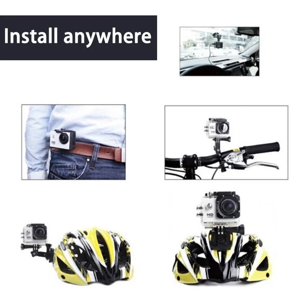 HD Action Sports Camera Waterproof Camcorder With WideAngle Lens 6