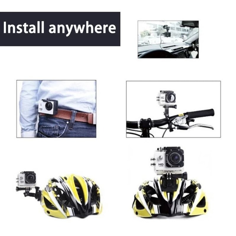 HD Action Sports Camera Waterproof Camcorder With WideAngle Lens 6