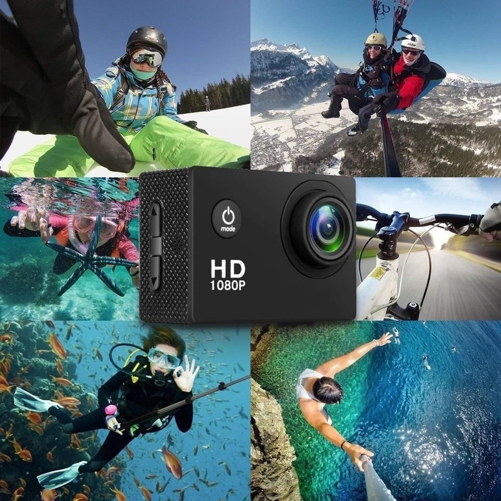 HD Action Sports Camera Waterproof Camcorder With WideAngle Lens 9