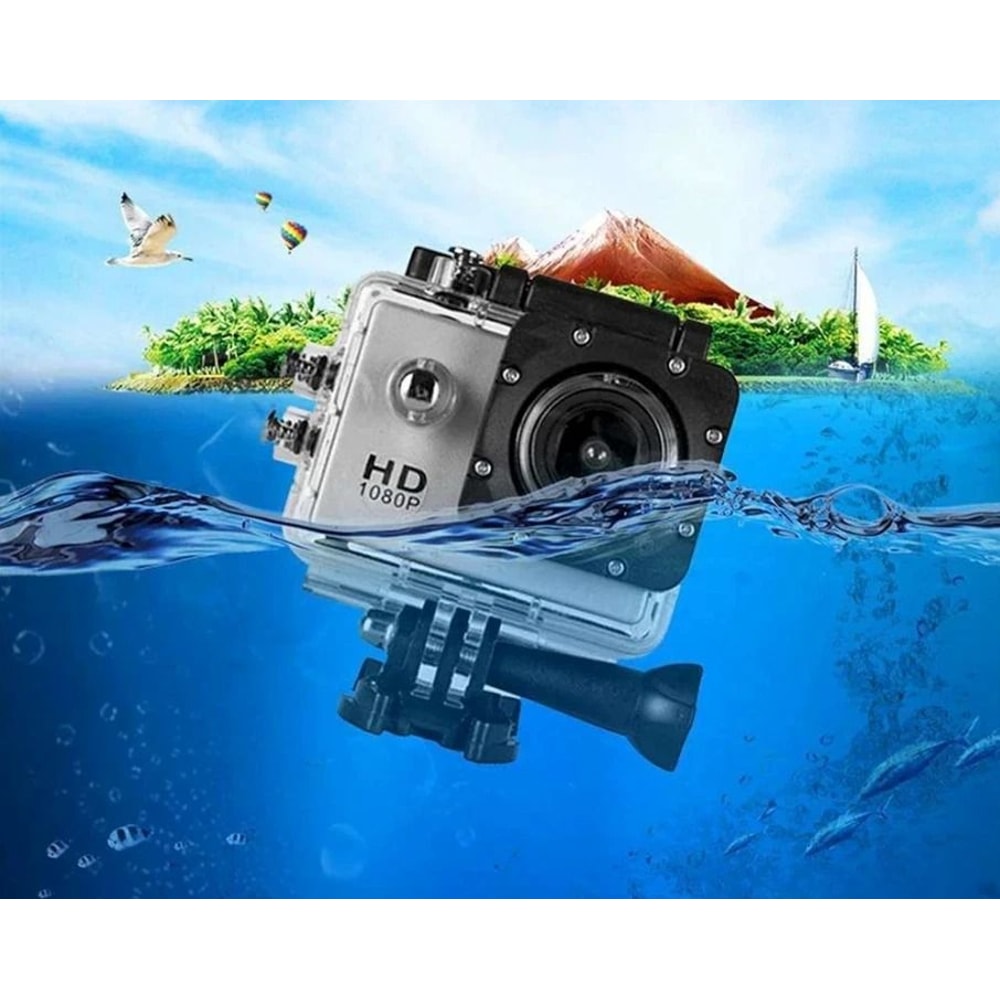 HD Action Sports Camera Waterproof Camcorder With WideAngle Lens 0