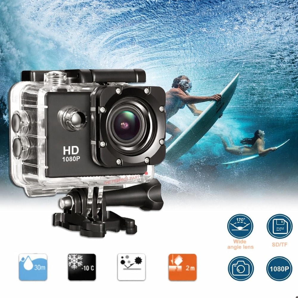 HD Action Sports Camera Waterproof Camcorder With WideAngle Lens 2