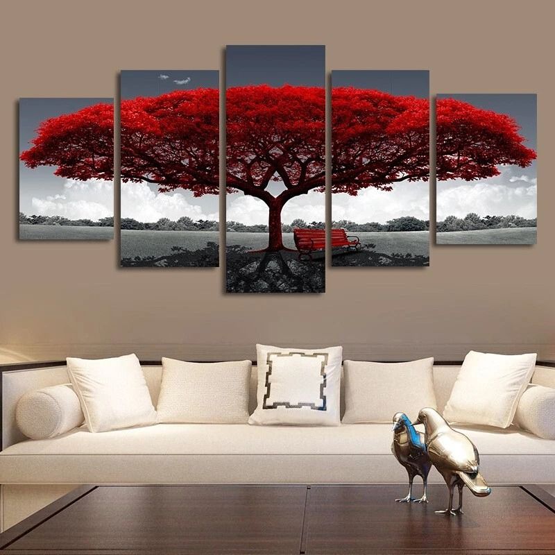 Canvas Print Landscape Art Modern Piece Wall Decor For Living Room 4