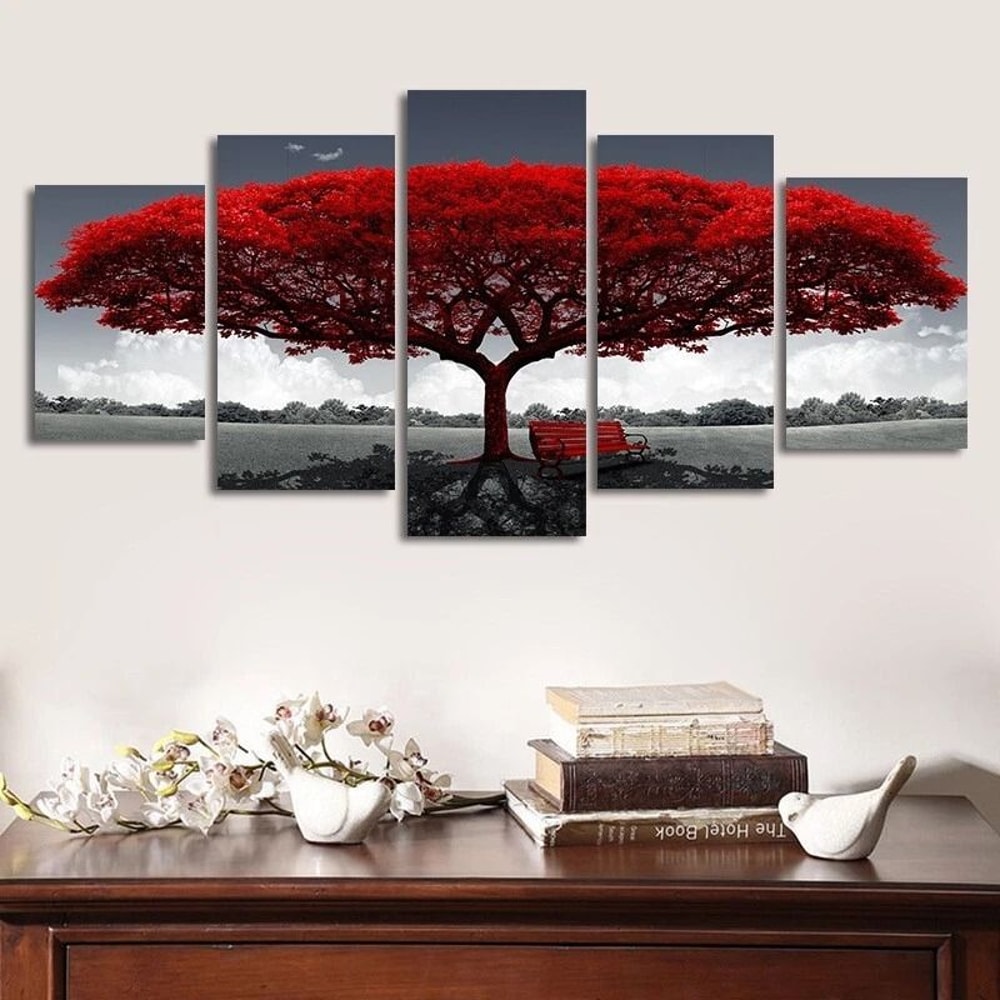 Canvas Print Landscape Art Modern Piece Wall Decor For Living Room 5