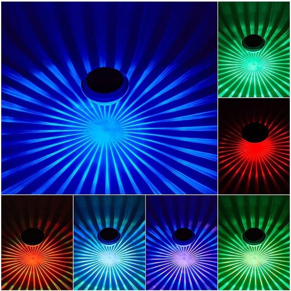Solar LED RGB Floating Pool Lights Waterproof ColorChanging Outdoor Garden Lamps For Pool 12