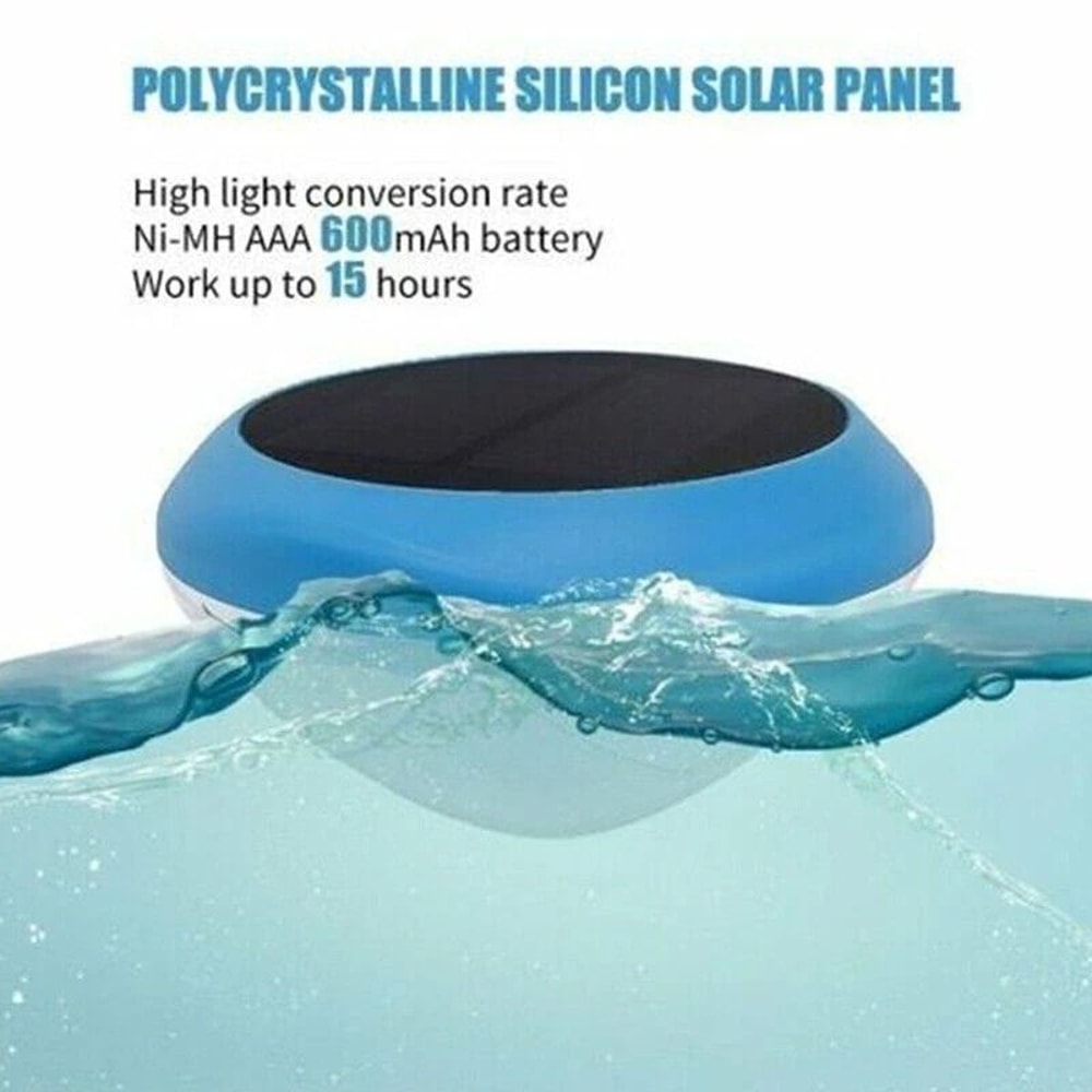 Solar LED RGB Floating Pool Lights Waterproof ColorChanging Outdoor Garden Lamps For Pool 13