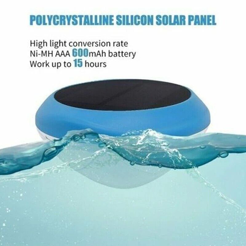 Solar LED RGB Floating Pool Lights Waterproof ColorChanging Outdoor Garden Lamps For Pool 13