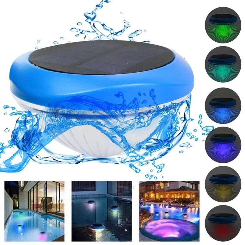 Solar LED RGB Floating Pool Lights Waterproof ColorChanging Outdoor Garden Lamps For Pool 4