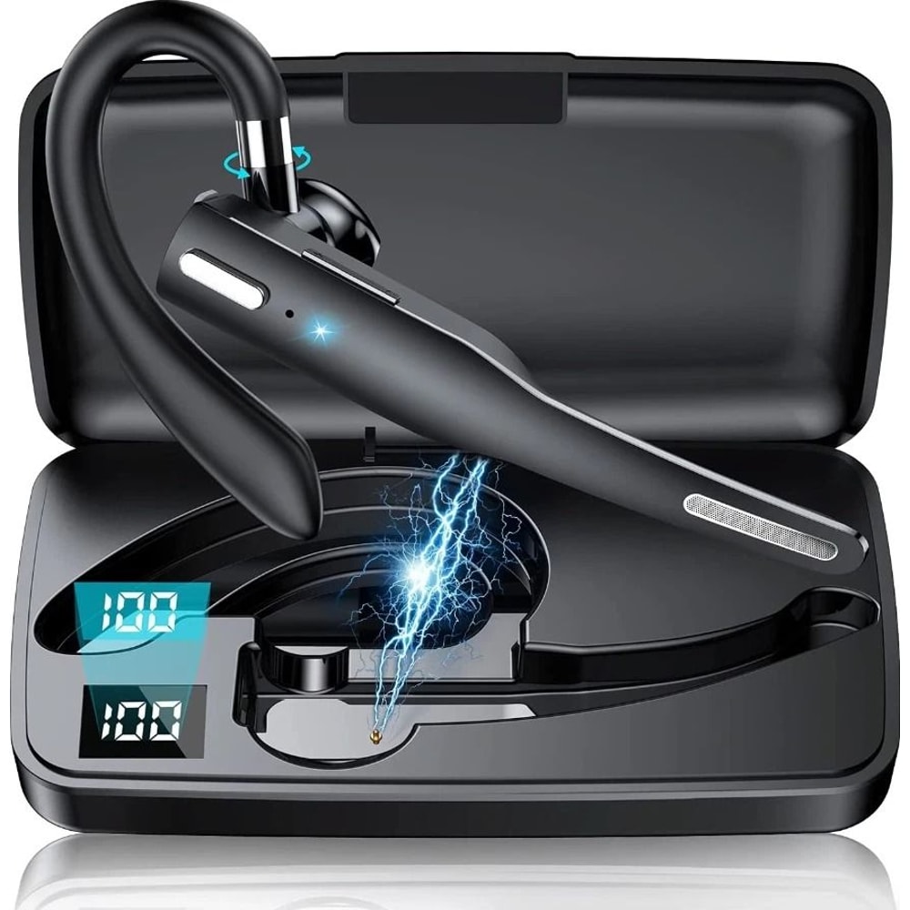 Trucker Bluetooth Headset With Noise Cancelling Dual Mic 0