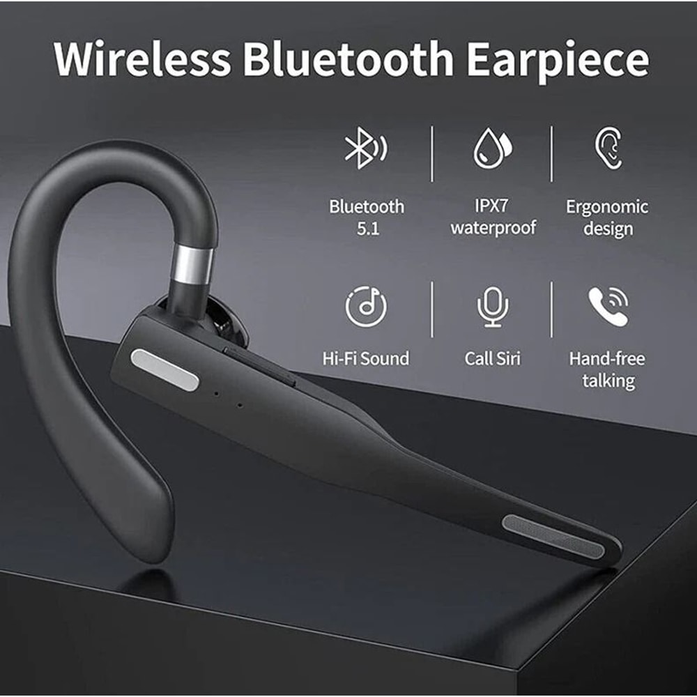 Trucker Bluetooth Headset With Noise Cancelling Dual Mic 4