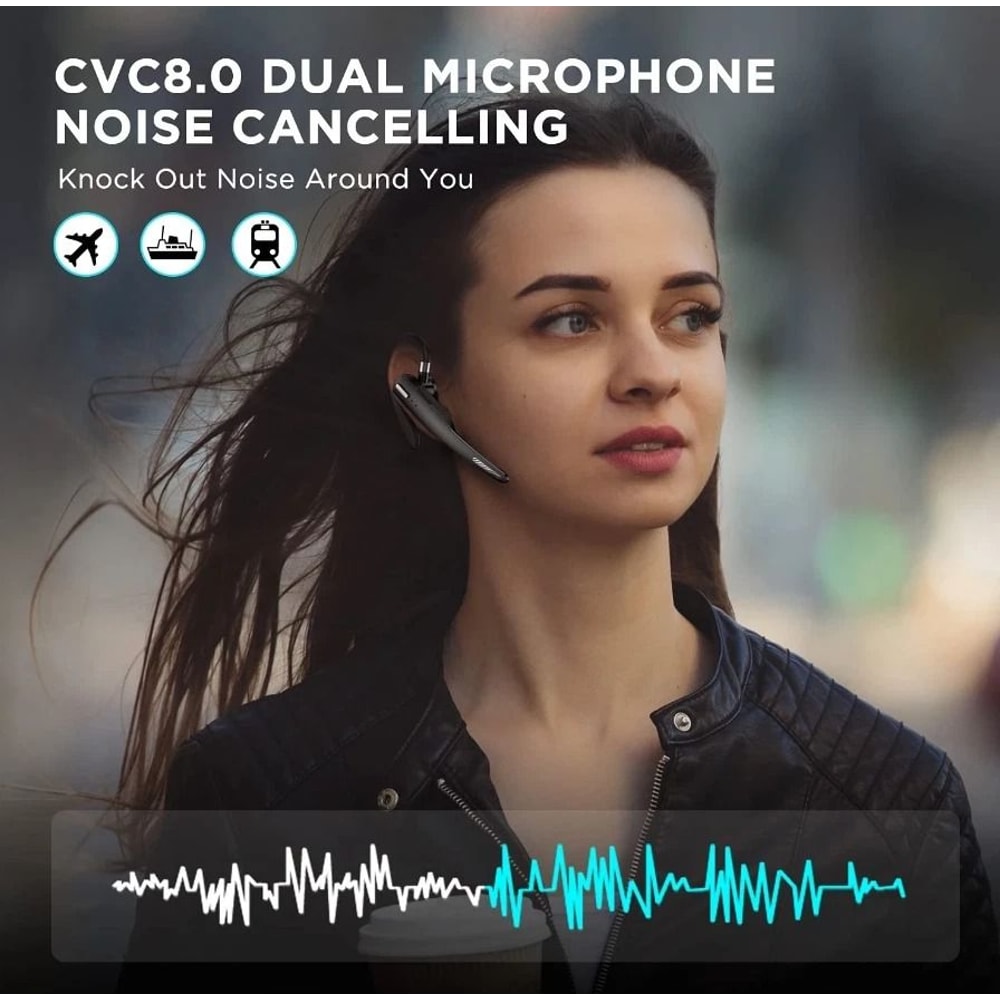 Trucker Bluetooth Headset With Noise Cancelling Dual Mic 6