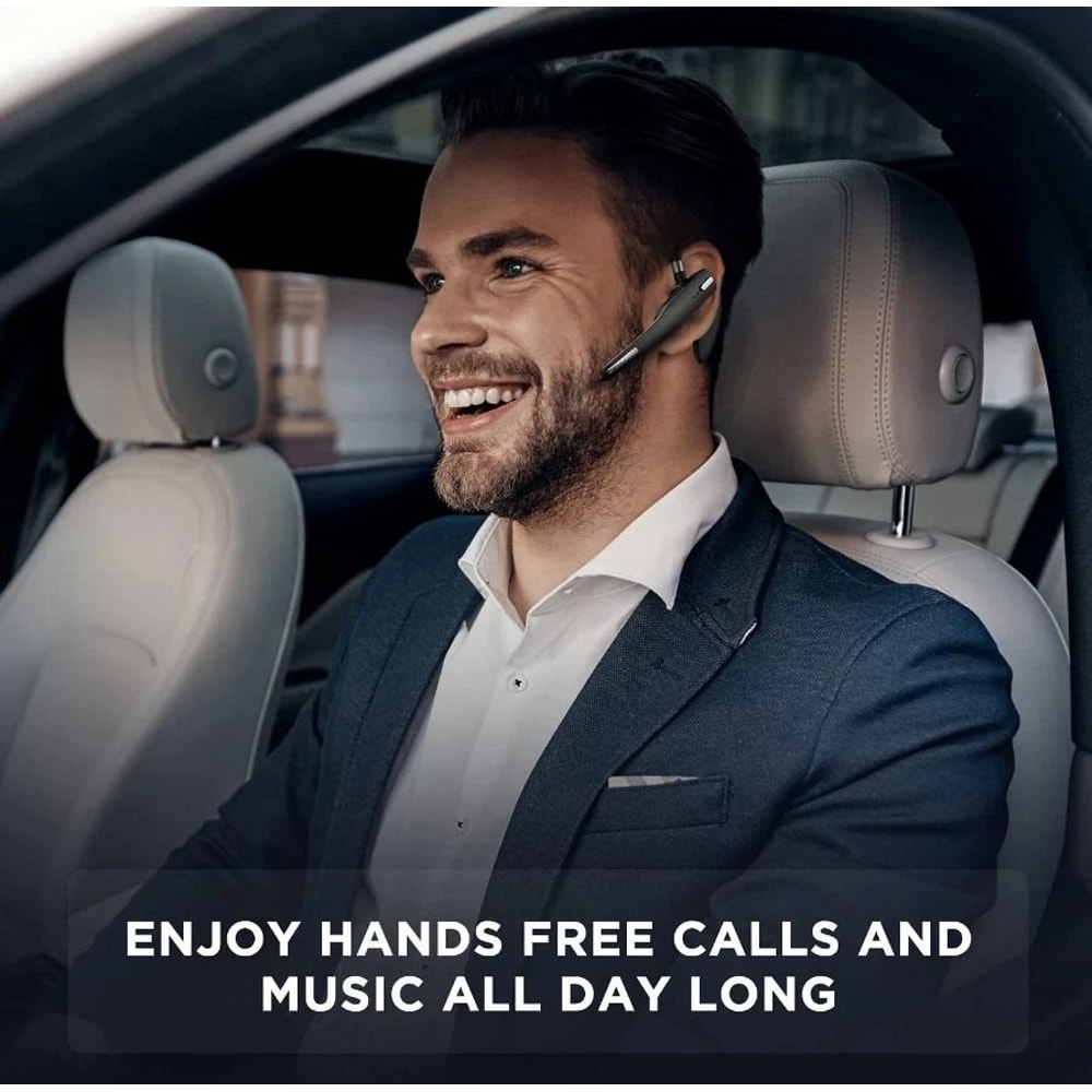 Trucker Bluetooth Headset With Noise Cancelling Dual Mic 7